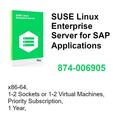 M6K33A - HP SuSE Linux Enterprise Server for SAP + 5 Years 24x7 Support Subscription Unlimited Virtual Machine 5Year