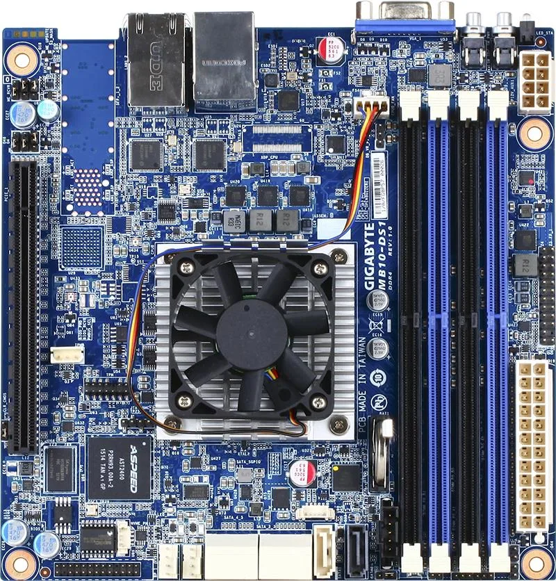 MB10-DS1 - Gigabyte mini-ITX Intel Xeon D-1521 Processor DDR4 FCBGA-1667 Server Motherboard