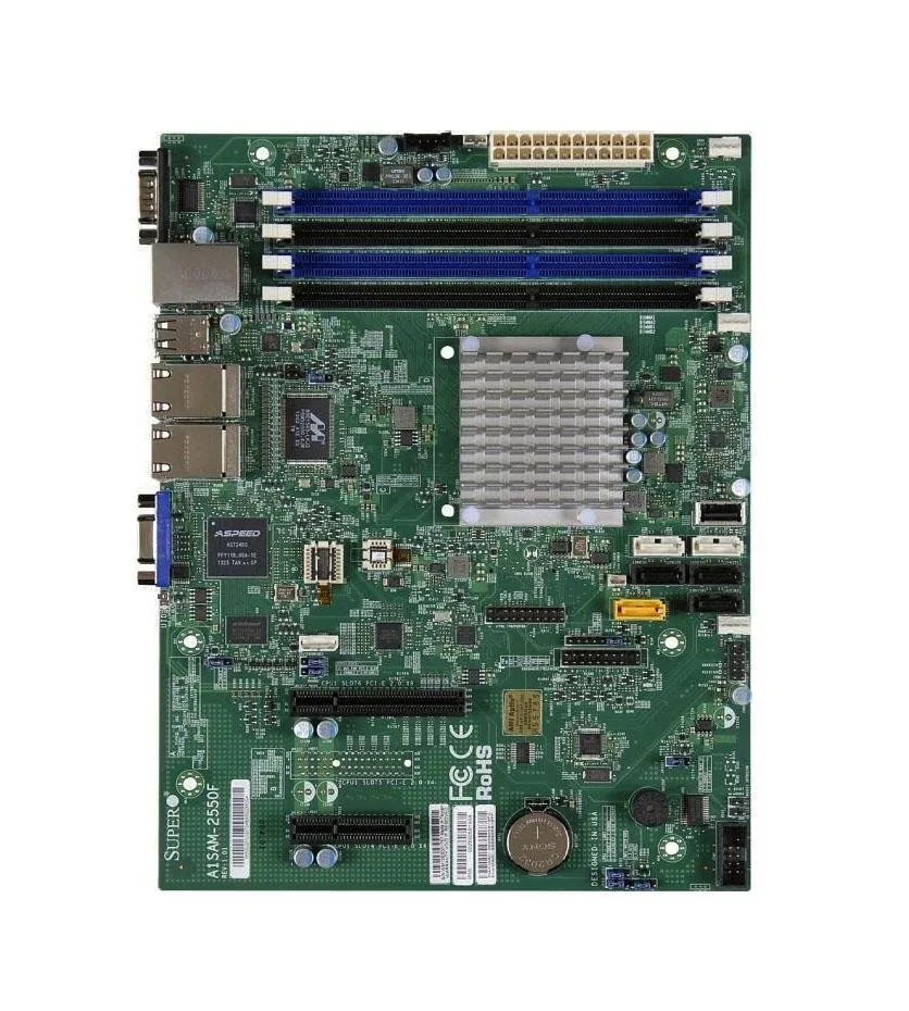 MBD-A1SAM-2550F-O - SuperMicro Intel AST2400 Chipset System Board (Motherboard) Socket 1283 micro-ATX Server