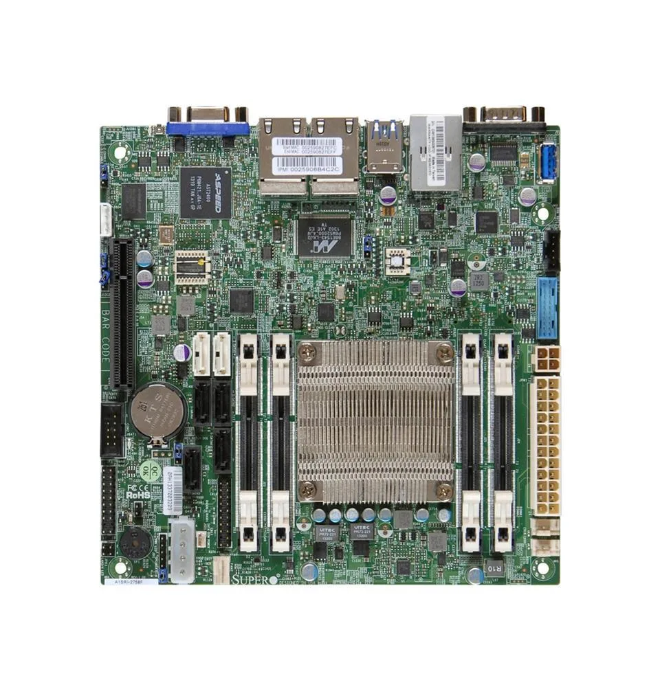 MBD-A1SRi-2758F - Supermicro Mini-ITX Intel Atom C2758 DDR3 BGA-1283 Motherboard