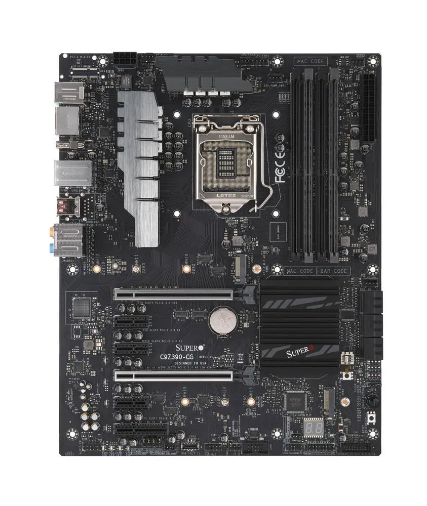 MBD-C9Z390-CG - Supermicro ATX Intel Z390/i9/i7/i5/i3/Pentium/Celeron DDR4 LGA-1151 Motherboard
