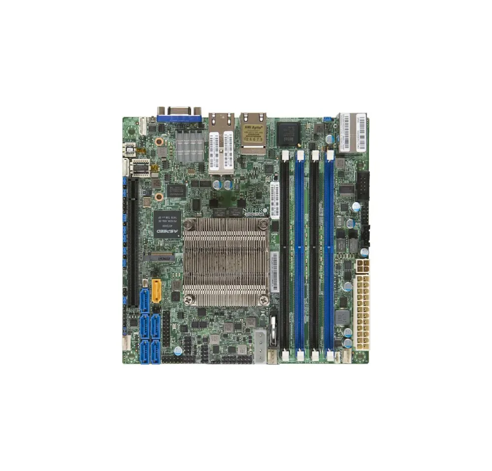 MBD-X10SDV-6C-TLN4F-O - Supermicro Intel Xeon D-1528 1.9GHz CPU DDR4 4-Slot RAM FCBGA-1667 Socket Mini-ITX Motherboard for Server