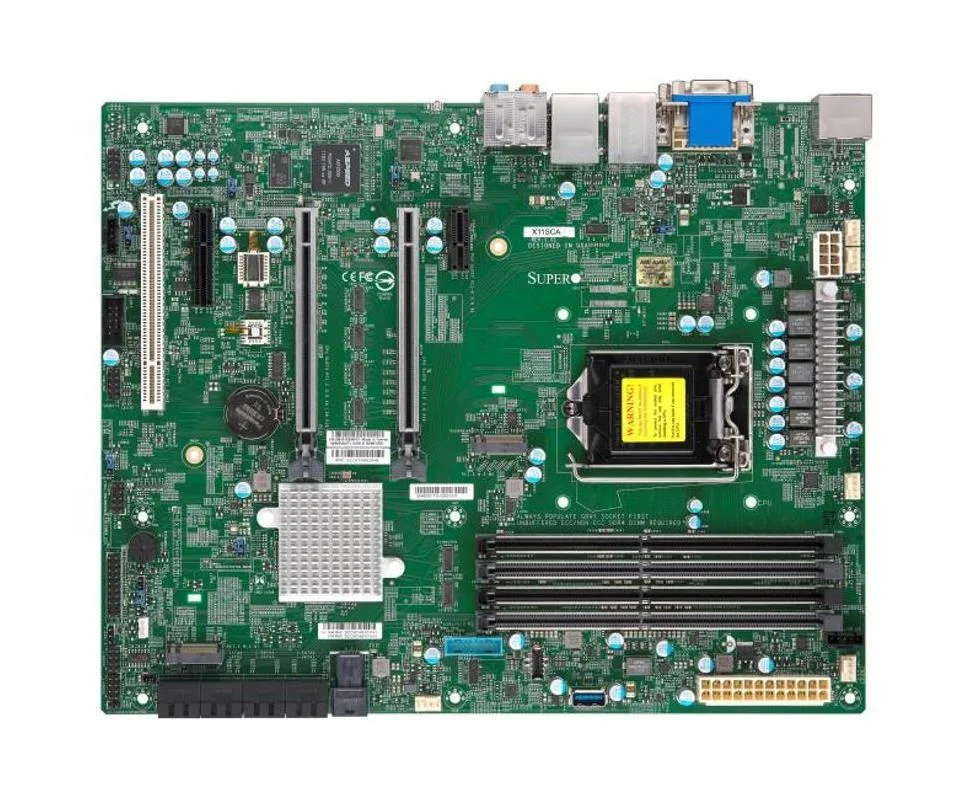 MBD-X11SCA - Supermicro ATX Intel C246/Core i9/i7/i5/i3/Pentium/Celeron/Xeon E-2100/2200 DDR4 LGA-1151 Motherboard