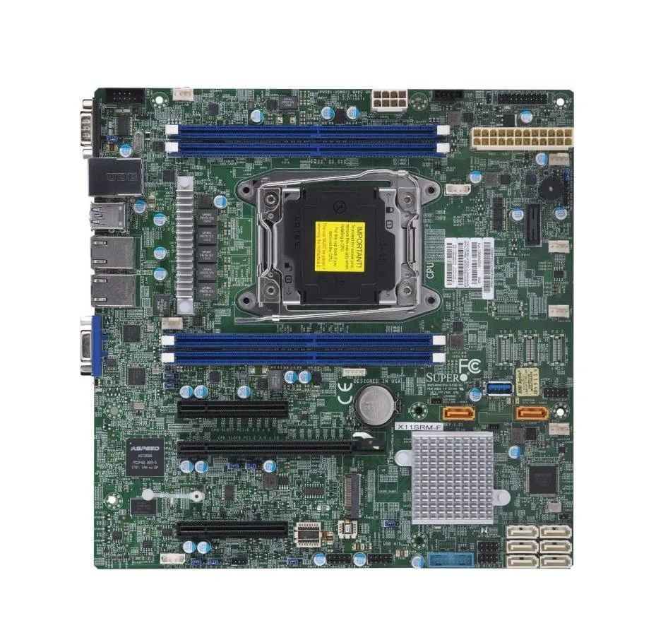 MBD-X11SRM-F - Supermicro MicroATX Intel C422/Xeon DDR4 LGA-2066 Motherboard