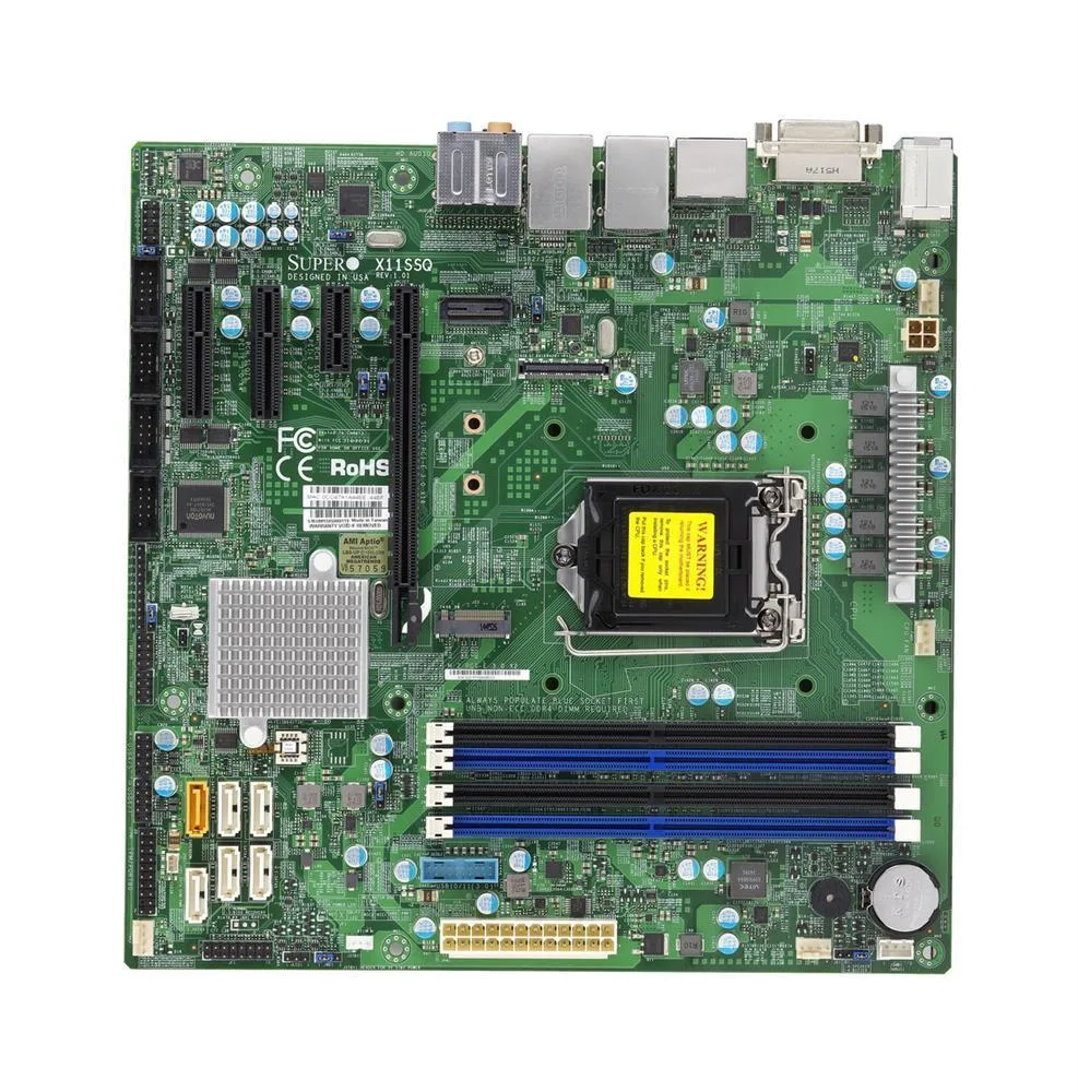 MBD-X11SSQ-L - Supermicro MicroATX Intel H110/Core i7/i5/i3/Pentium/Celeron DDR4 LGA-1151 Motherboard