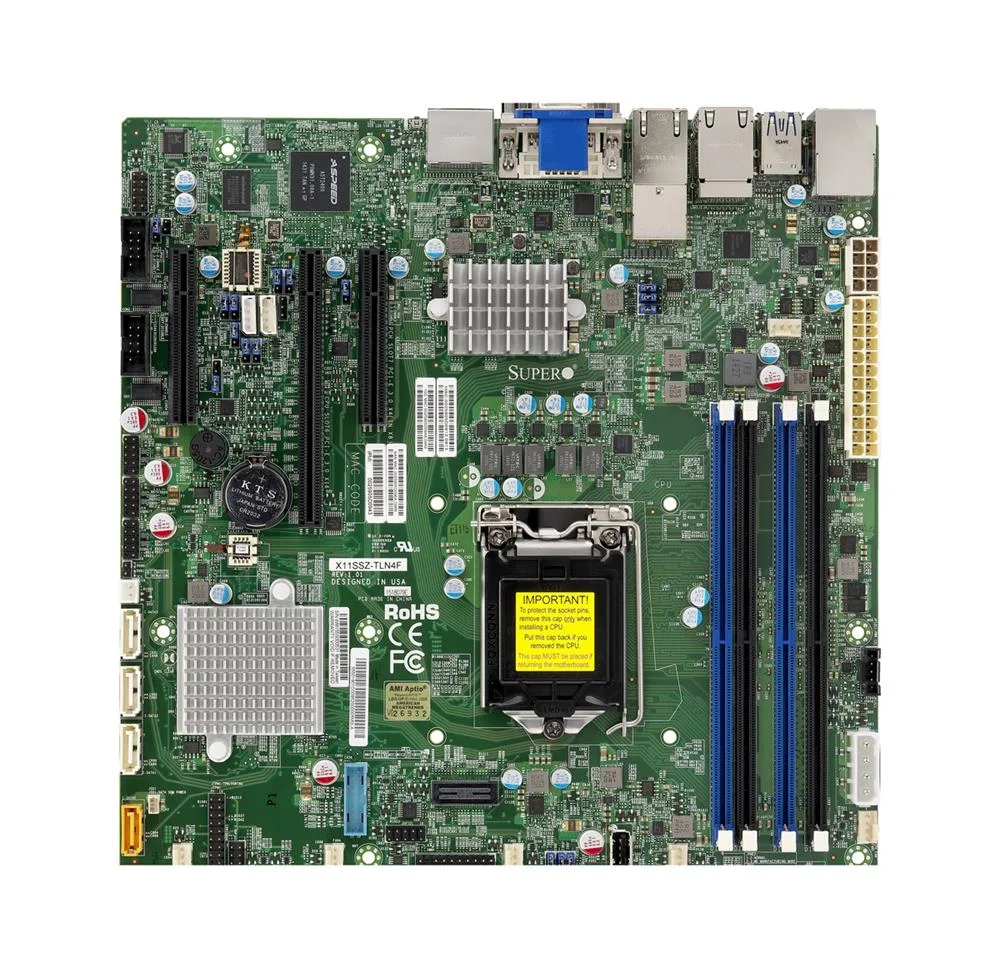 MBD-X11SSZ-TLN4F-O - SuperMicro Intel C236 Chipset System Board (Motherboard) Socket H4 LGA 1151