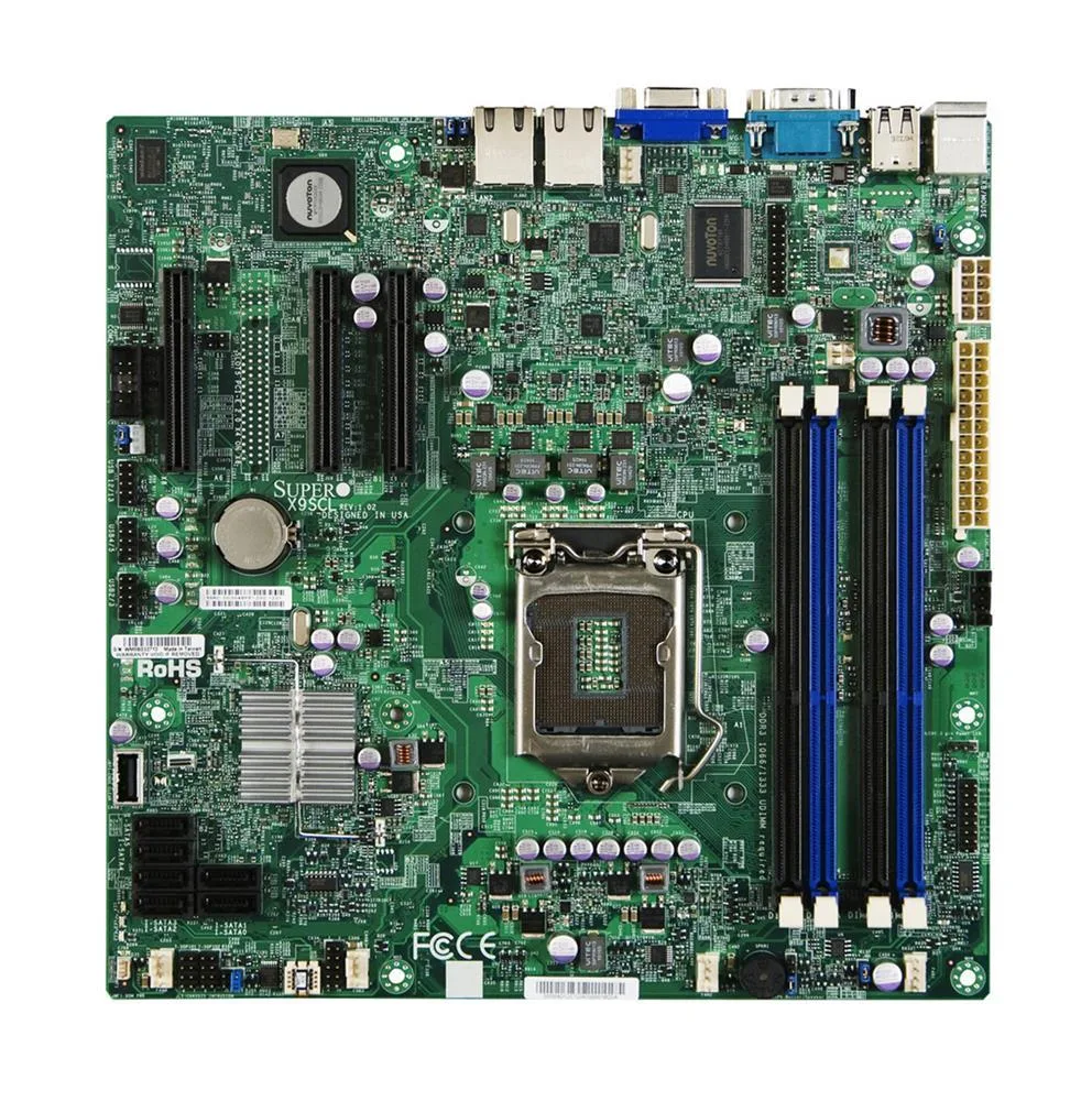 MBD-X9SCL - Supermicro uATX Intel C202/Xeon E3-1200/Core i3/Pentium/Celeron DDR3 LGA-1155 Motherboard