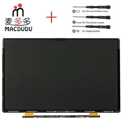 Apple MC700LL/A-LCD-06 LCD Panel 13.3-inch WXGA (1280 x 800) Glossy with Hinges and Cover MC700LL/A Unibody MacBookPro Assembly