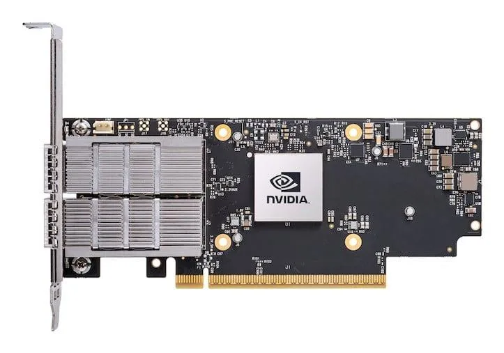 NVIDIA MCX713104AS-ADAT ConnectX-7 4-Ports 50Gb/s SFP56 PCI Express 4.0 x16 HHHL Network Adapetr