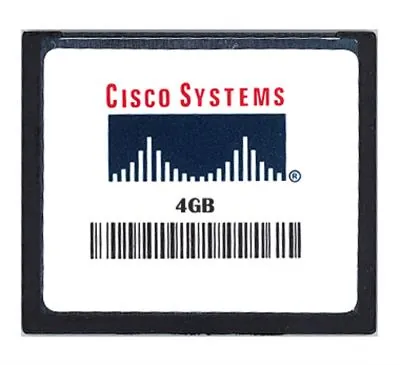 MEM-CF-256U4GB-MT - Cisco 4GB CompactFlash (CF) Memory Card for 1900 2900 3900 Series Routers