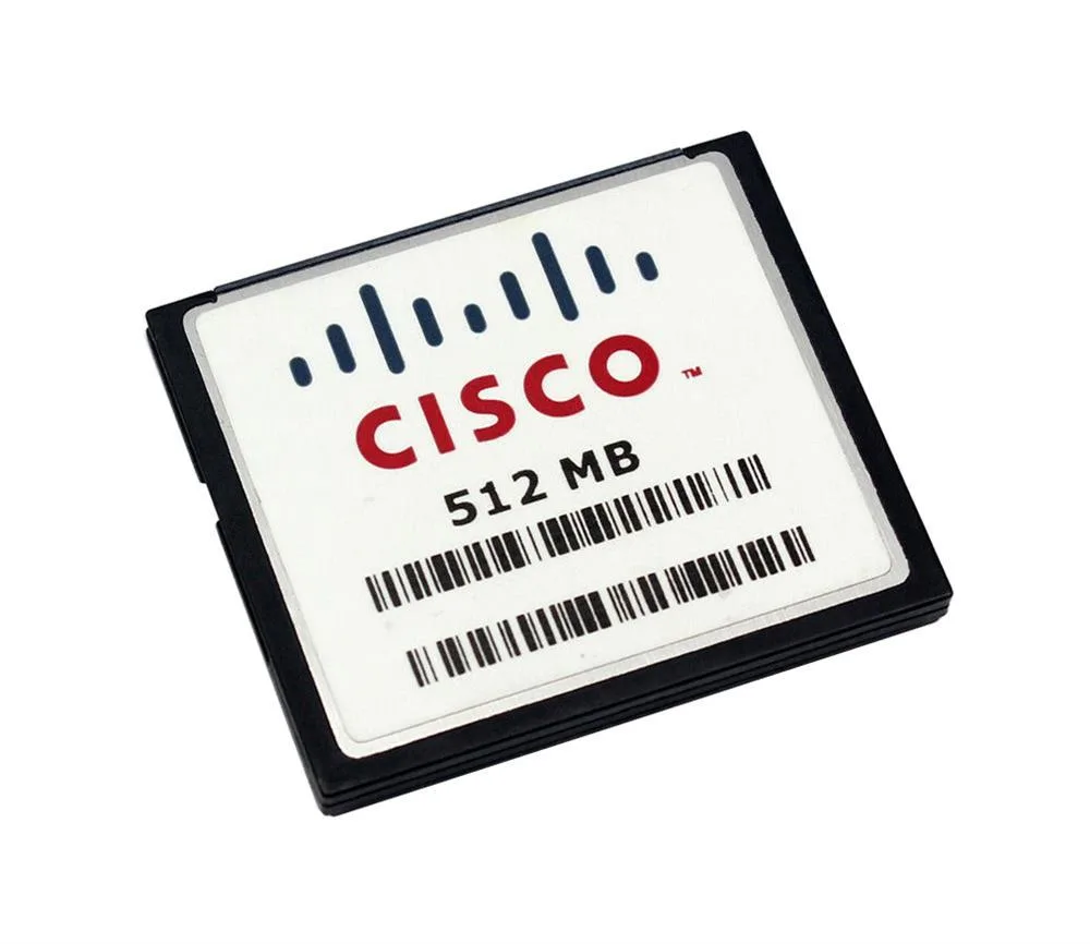 MEM-CF-512MB-X3 - Cisco 512MB CompactFlash (CF) Memory Card for 1900 2800 2900 Series Router