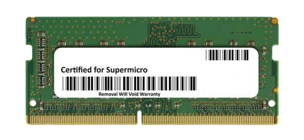 MEM-DR480LB-SO26 - Supermicro 8GB DDR4-2666MHz PC4-21300 Non-ECC Unbuffered CL19 260-Pin SODIMM 1.2V Single Rank Memory Module
