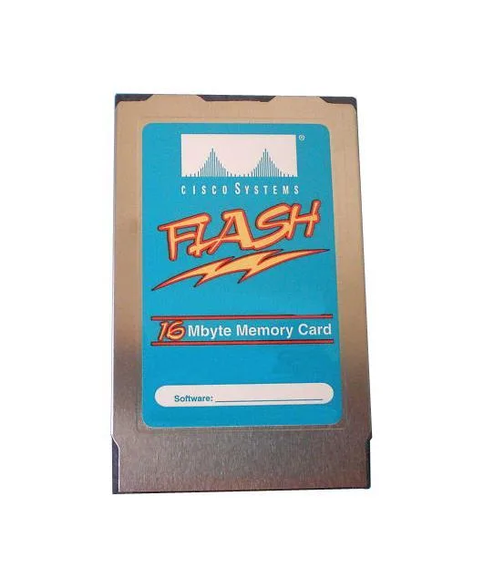 MEMC6KFLC16 - Cisco 16MB PCMCIA Flash Memory Card for Cisco Catalyst 6000/6500