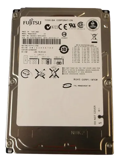 MHW2040AT - Fujitsu 40GB 4200RPM ATA-133 2MB Cache 2.5-inch 44-Pin Notebook Hard Drive