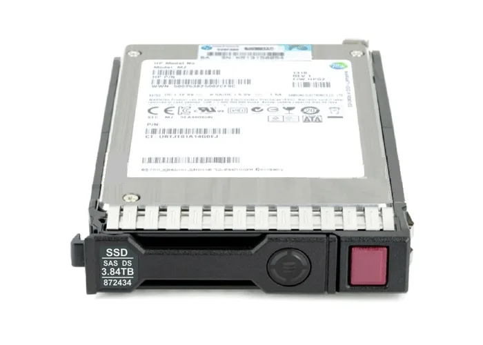 MO003840JWFWV - HP 3.84TB SAS 12Gb/s Hot-Swappable Read Intensive 2.5-inch Solid State Drive