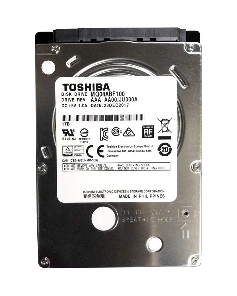 MQ04ABF100 - Toshiba 1TB 5400RPM SATA 6Gb/s 2.5-inch Hard Drive