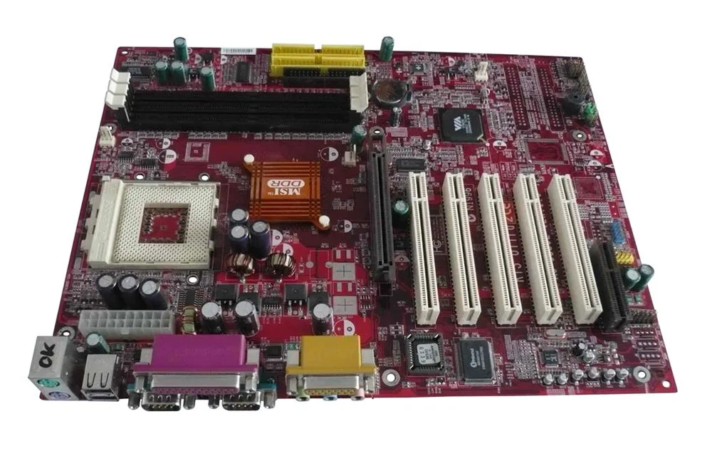 MS-6380E - MSI Socket A VIA Apollo KT333 Chipset Support DDR 3x DIMM 4x ATA-100 ATX Motherboard