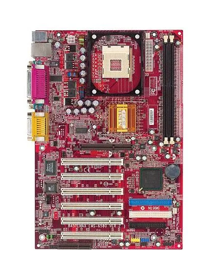 MS-6580 - MSI Socket 478 Intel 845PE Chipset Intel Pentium 4/ Celeron Processors Support DDR 2x DIMM 2x ATA-100 ATX Motherboard