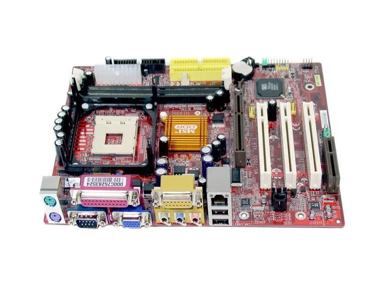 MS-7005-010 - MSI Socket 478 SIS 651 Chipset Intel Pentium 4 Processors Support DDR 2x DIMM Micro-ATX Motherboard