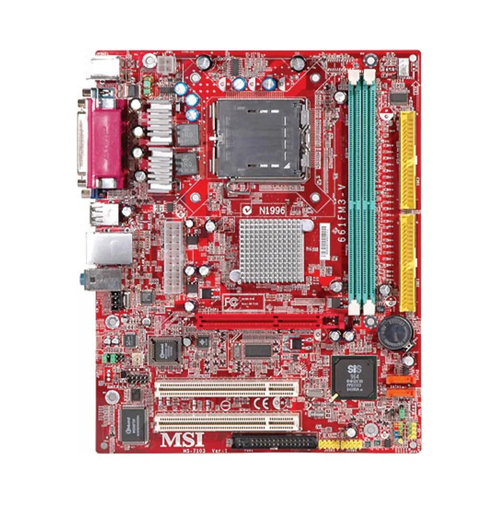 MS-7103 - MSI Socket LGA 775 SIS 648FX Chipset Intel Celeron D/ Intel Pentium 4 Processors Support DDR 2x DIMM Motherboard