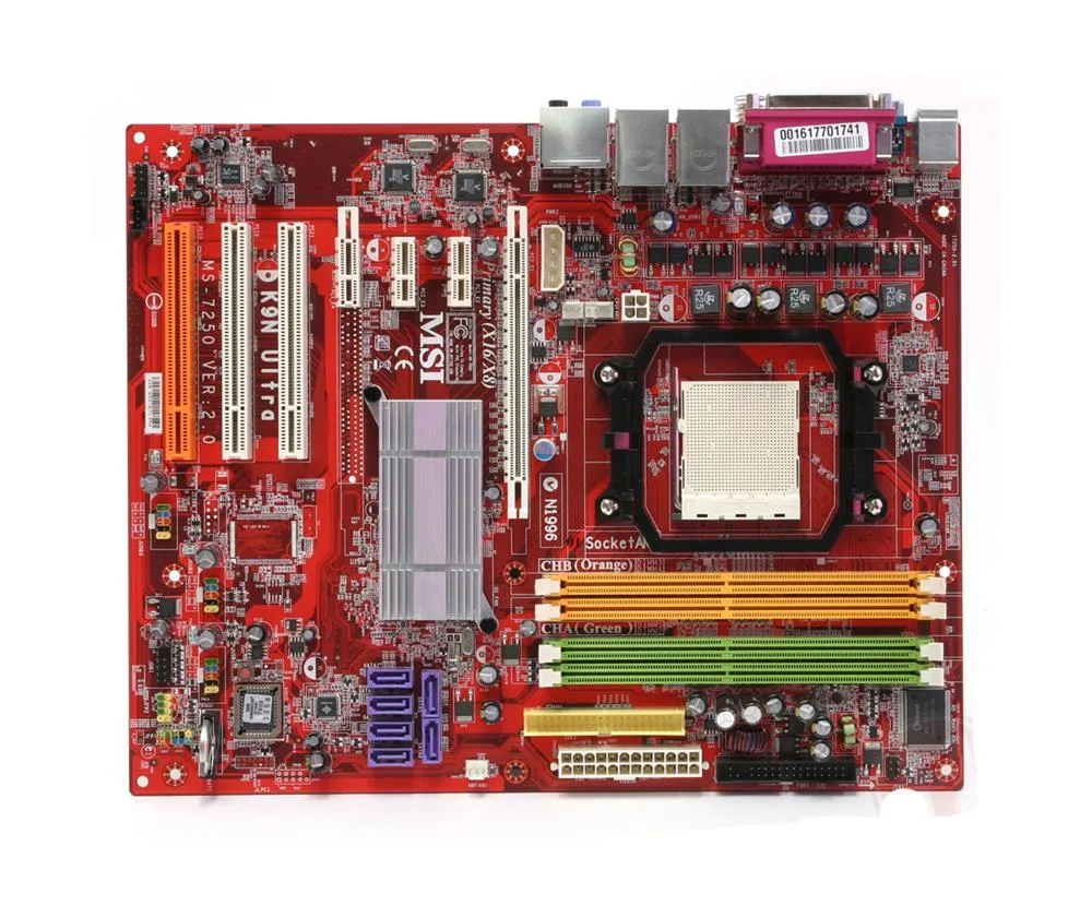 MS-7250 - MSI Socket AM2 Nvidia nForce 570 SLI Chipset Support DDR2 4x DIMM 6x SATA 3.0Gb/s ATX Motherboard