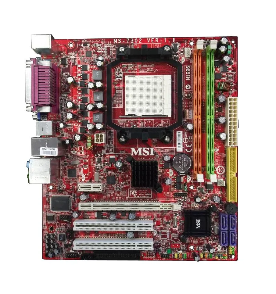 MS-7302 - MSI Socket AM2+ AMD 785V + SB700 Chipset Support DDR2 2x DIMM 4x SATA2 Micro-ATX Motherboard