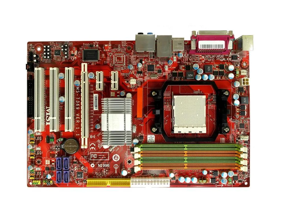 MS-7369 - MSI Socket AM2 Nvidia nForce 520 Chipset Support DDR2 4x DIMM 4x SATA2 3.0Gb/s ATX Motherboard