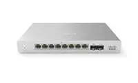 MS120-8-HW - Cisco Meraki MS120-8 RJ-45 8 x Ports 10/100/1000Base-T + 2 x SFP Uplink Layer 2 Managed Gigabit Ethernet Compact Switch