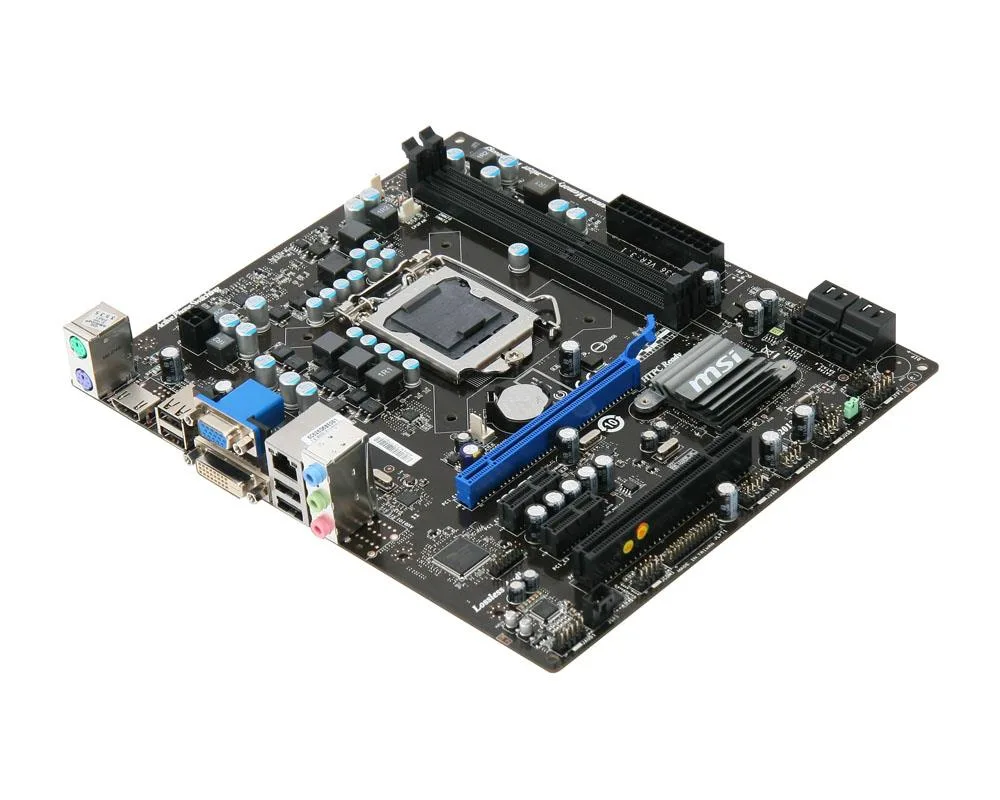 MSI-H55M-E23 - MSI Socket LGA 1156 Intel H55 Chipset DDR3 2x DIMM 6x SATA 3.0Gb/s Micro-ATX Motherboard