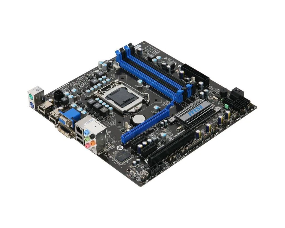 MSI-H55M-P33 - MSI Socket LGA 1156 Intel H55 Chipset DDR3 4x DIMM 6x SATA 3.0Gb/s Micro-ATX Motherboard