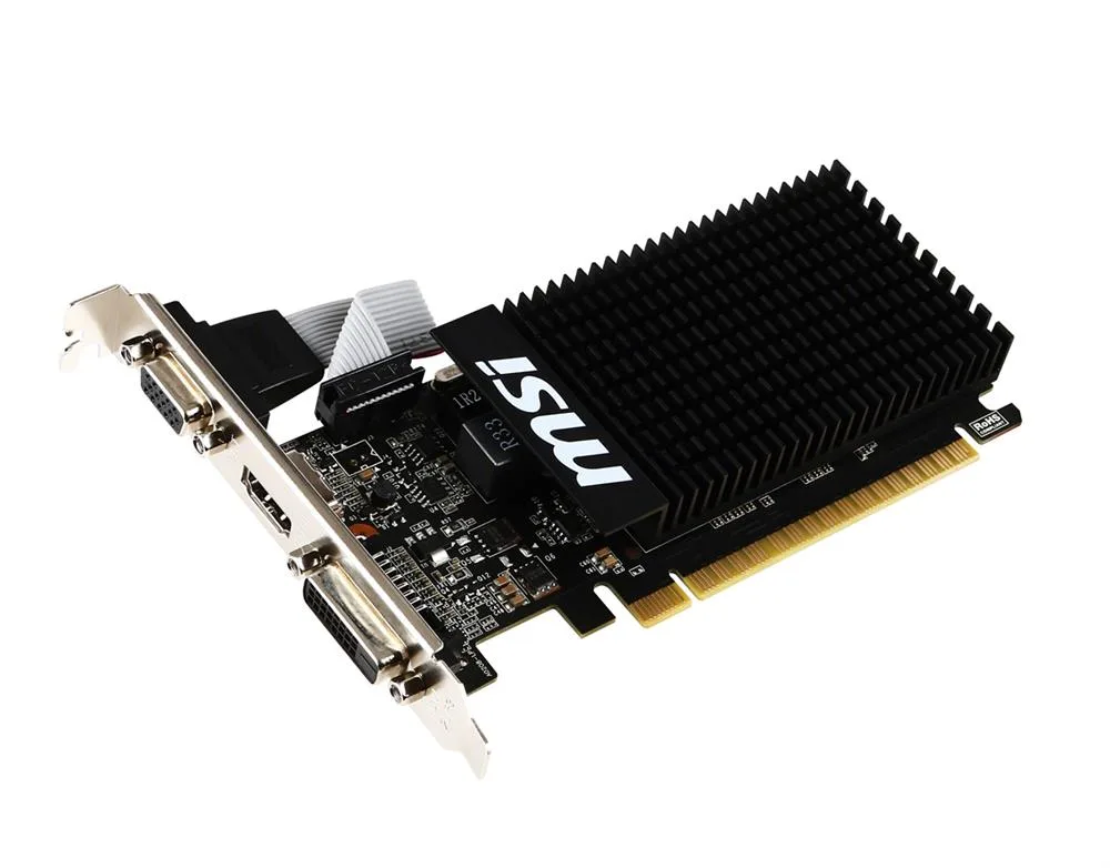 MSI710G2H - MSI Nvidia GeForce GT 710 2GB DDR3 64-Bit VGA/ Dual Link DVI-D/ HDMI PCI Express 2.0 x16 Video Graphics Card