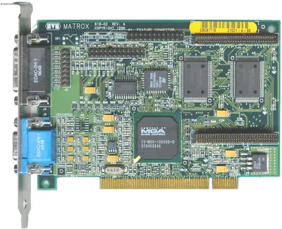 MSJ0600 - Matrox Graphics Mystique 2MB Dual Head PCI Video Graphics Card