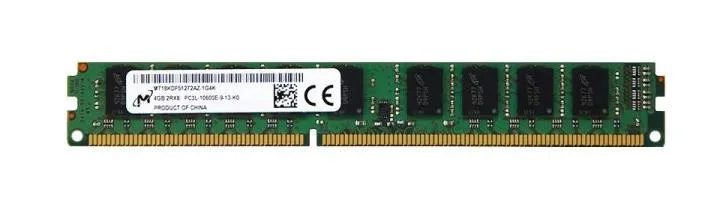 MT18KDF51272AZ-1G4K1HG - Micron 4GB DDR3-1600MHz PC3L-12800 ECC Unbuffered CL11 240-Pin VLP UDIMM 1.35V Dual Rank Memory Module