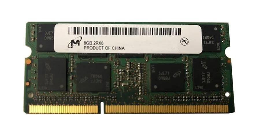 MT18KSF1G72HZ-1G6P1ZE - Micron 8GB DDR3-1600MHz PC3L-12800 ECC Unbuffered CL11 204-Pin SODIMM 1.35V Dual Rank Memory Module