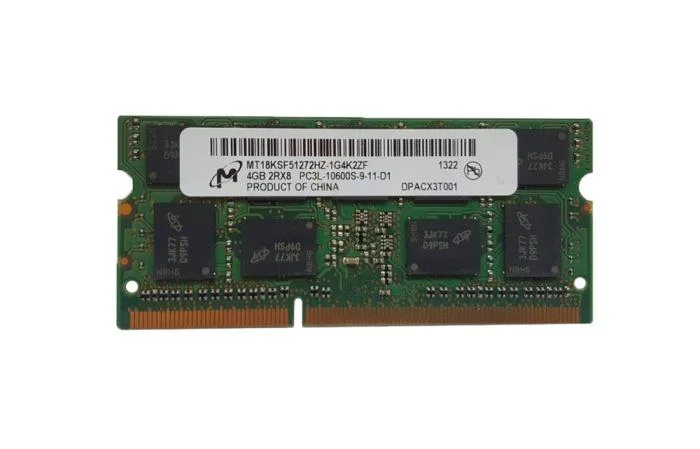 MT18KSF51272HZ-1G4K2ZF - Micron 4GB DDR3-1333MHz PC3L-10600 ECC Unbuffered CL9 204-Pin SODIMM 1.35V Dual Rank Memory Module