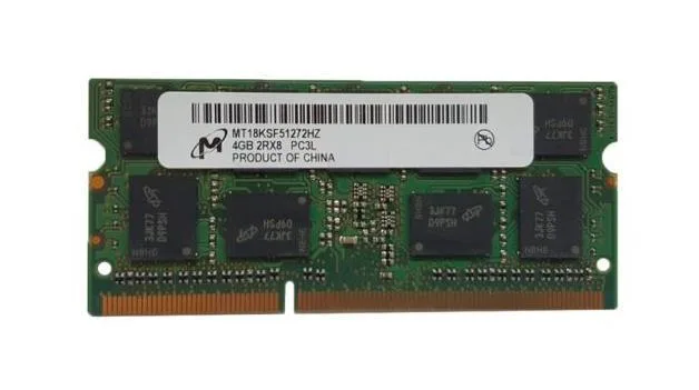 MT18KSF51272HZ-1G6K2ZE - Micron 4GB DDR3-1600MHz PC3L-12800 ECC Unbuffered CL11 204-Pin SODIMM 1.35V Dual Rank Memory Module