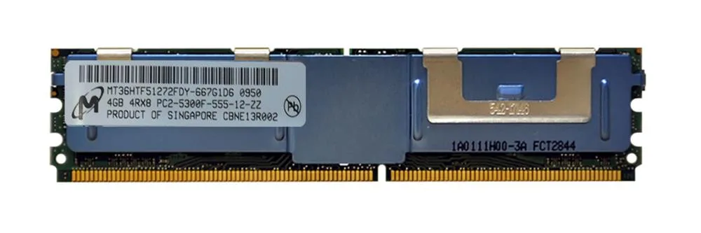 MT36HTF51272FDY-667G1D6 - Micron 4GB DDR2-667MHz ECC Fully Buffered CL5 240-Pin DIMM 1.8V 4R Memory Module