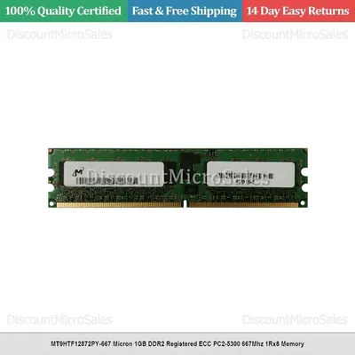 Micron MT47H128M8HQ-3IT:G DDR2-667MHz 128Mx8 FBGA DRAM Memory Chip