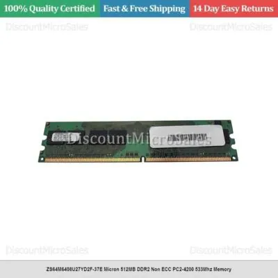 Micron MT47H64M8F6-37E:D DDR2-533MHz 64Mx8 (512Mb) DRAM Memory Chip