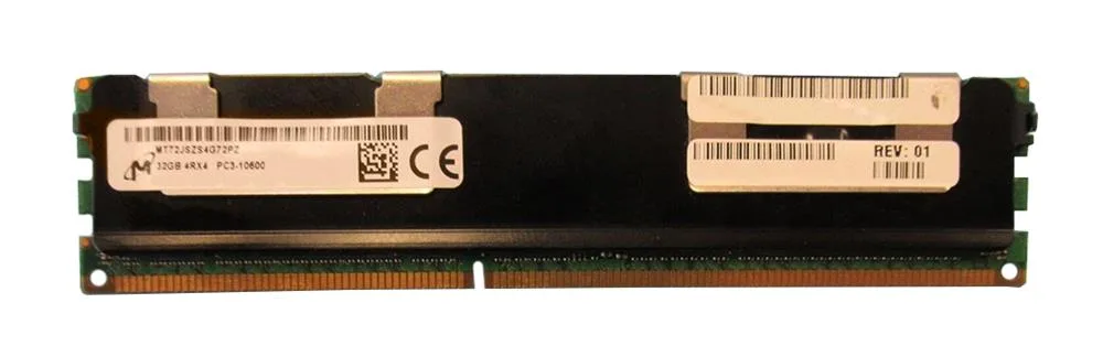 MT72JSZS4G72PZ-1G4EZESFF - Micron 32GB DDR3-1333MHz PC3-10600 ECC Registered CL9 240-Pin RDIMM 1.5V Quad Rank Memory Module