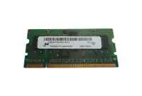 MT9HTF6472RHZ-667G1 - Micron 512MB DDR2-667MHz ECC Registered CL5 200-Pin SODIMM 1.8V Single Rank Memory Module