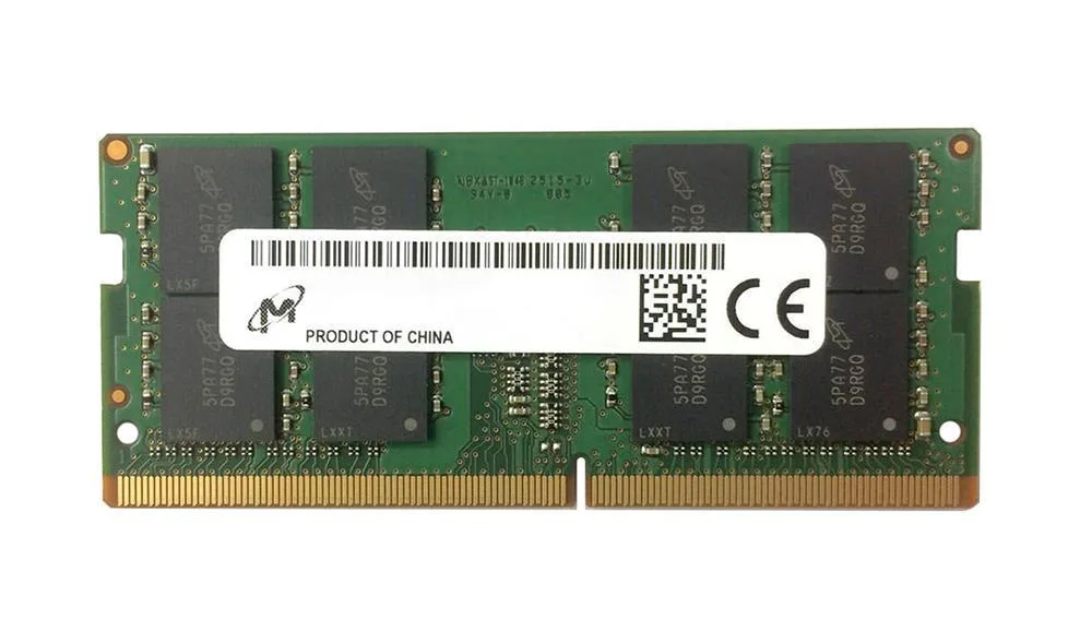 MTA16ATF4G64HZ-3G2E1 - Micron 32GB PC4-25600 DDR4-3200MHz non-ECC Unbuffered CL22 SoDIMM 1.2V Dual-Rank Memory Module