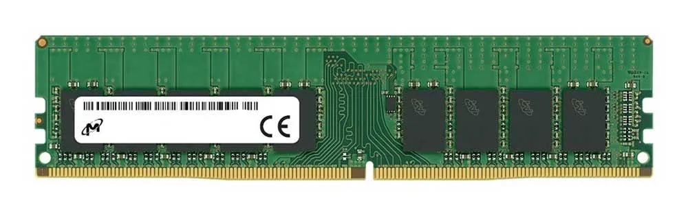 MTA18ADF2G72AZ-2G6E2 - Micron 16GB DDR4-2666MHz PC4-21300 ECC Unbuffered CL19 288-Pin VLP UDIMM 1.2V Dual Rank Memory Module