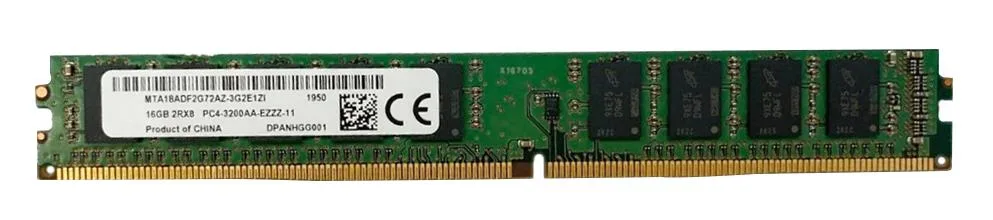 MTA18ASF2G72AZ-3G2 - Micron 16GB DDR4-3200MHz PC4-25600 ECC Unbuffered CL22 288-Pin UDIMM 1.2V Dual Rank Memory Module