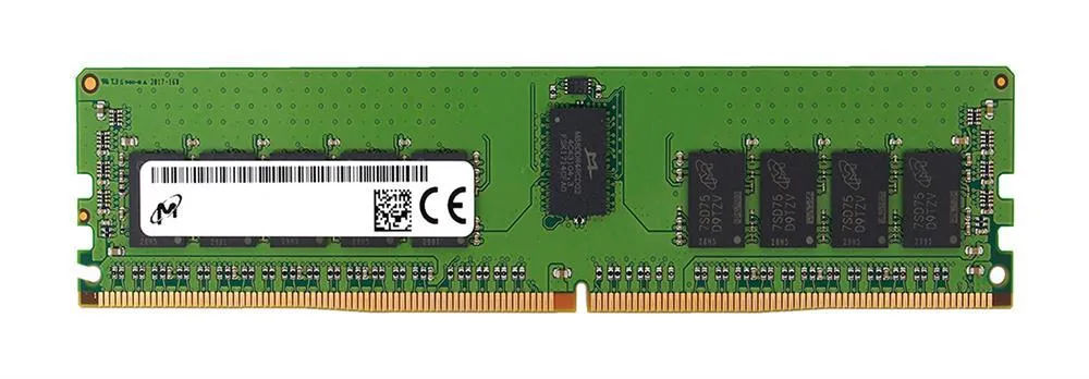MTA18ASF2G72PDZ-2G6D1RI - Micron 16GB DDR4-2666 MHz PC4-21300 ECC Registered CL19 288-Pin DIMM 1.2V Dual Rank Memory Module