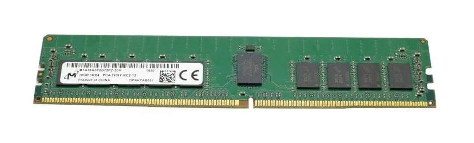 MTA18ASF2G72PZ-2G9E1UI - Micron 16GB DDR4-2933MHz PC4-23400 ECC Registered CL21 288-Pin RDIMM 1.2V Single Rank Memory Module