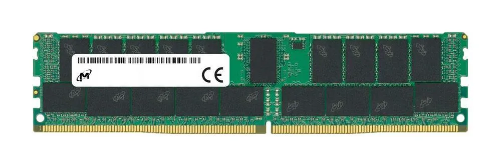 MTA18ASF4G72PZ-3G2E1TI - Micron 32GB DDR4-3200MHz PC4-25600 ECC Registered CL22 288-Pin RDIMM 1.2V Single Rank Memory Module