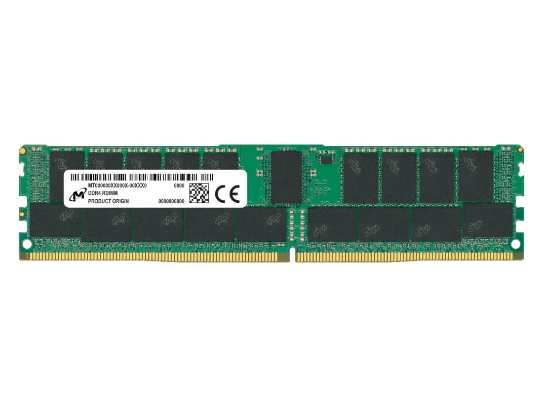 MTA36ASF8G72PZ-2G9B1R - Micron 64GB DDR4-2933MHz PC4-23400 ECC Registered CL21 288-Pin RDIMM 1.2V Dual Rank Memory Module