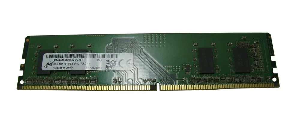 MTA4ATF51264AZ-2G3E1 - Micron 4GB PC4-19200 DDR4-2400MHz non-ECC Unbuffered CL17 UDIMM 1.2V Single-Rank Memory Module
