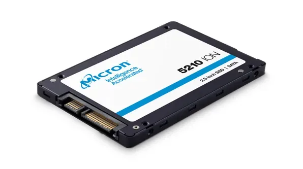 MTFDDAK7T6QDE-2AV1ZA - Micron 5210 ION Series 7.68TB SATA 6Gb/s 2.5-inch 3D QLC NAND 7MM Enterprise Solid State Drive